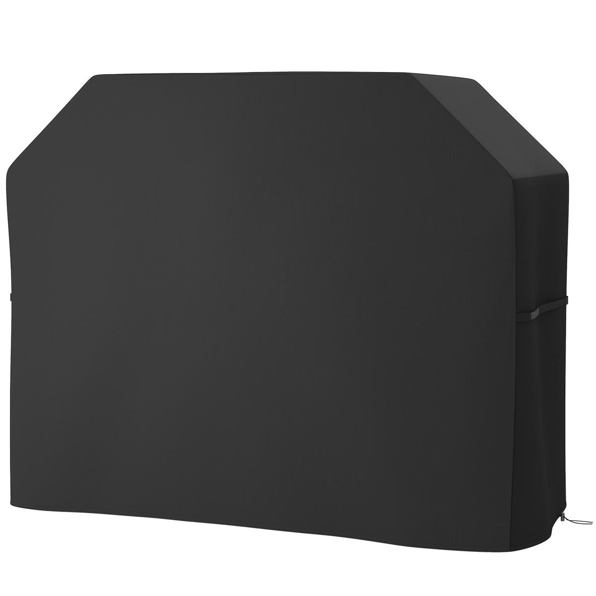GRILLABDECKUNG DE-10227 wetterbeständig, 147x61x120 cm Schwarz - Schwarz, Textil (61/120/147cm) - ComfortXL
