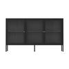 SIDEBOARD 140 cm, Schwarz - Schwarz, Metall (35/80/140cm) - Oviala