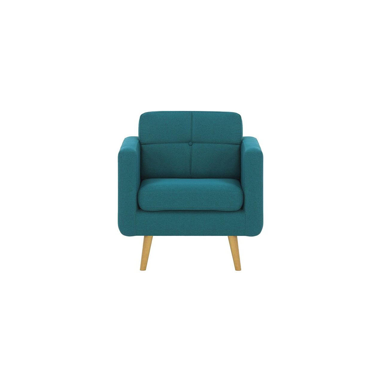 SESSEL Brest-Malmo 85 - Blau, Holz/Textil (80/84/81cm)