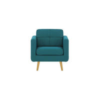 SESSEL Brest-Malmo 85 - Blau, Holz/Textil (80/84/81cm)