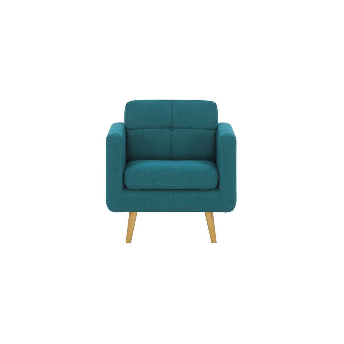 SESSEL Brest-Malmo 85 - Blau, Holz/Textil (80/84/81cm)