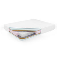 TASCHENFEDERKERNMATRATZE CLOUD Premium 180x200 cm (Härtegrad H3/H4) - Weiß, Naturmaterialien/Kunststoff (180/200cm) - Ravio