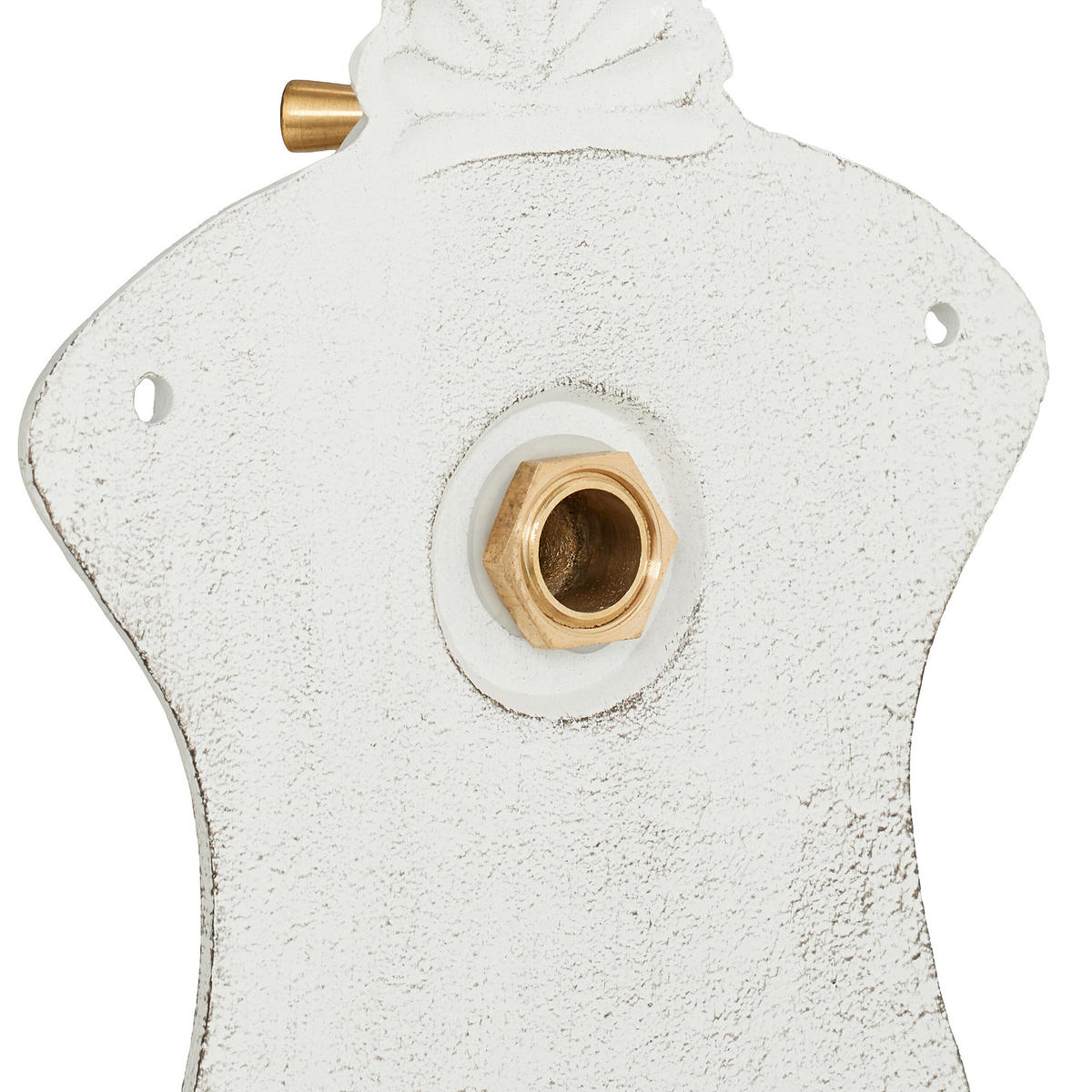 WANDBRUNNEN - Weiß, Metall (11.5/24.5/42cm) - Relaxdays