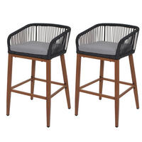 BARSKI STOL Anthracit, svetlo siva - antracit/svetlo siva, kovina (51/92/53cm) - MCW