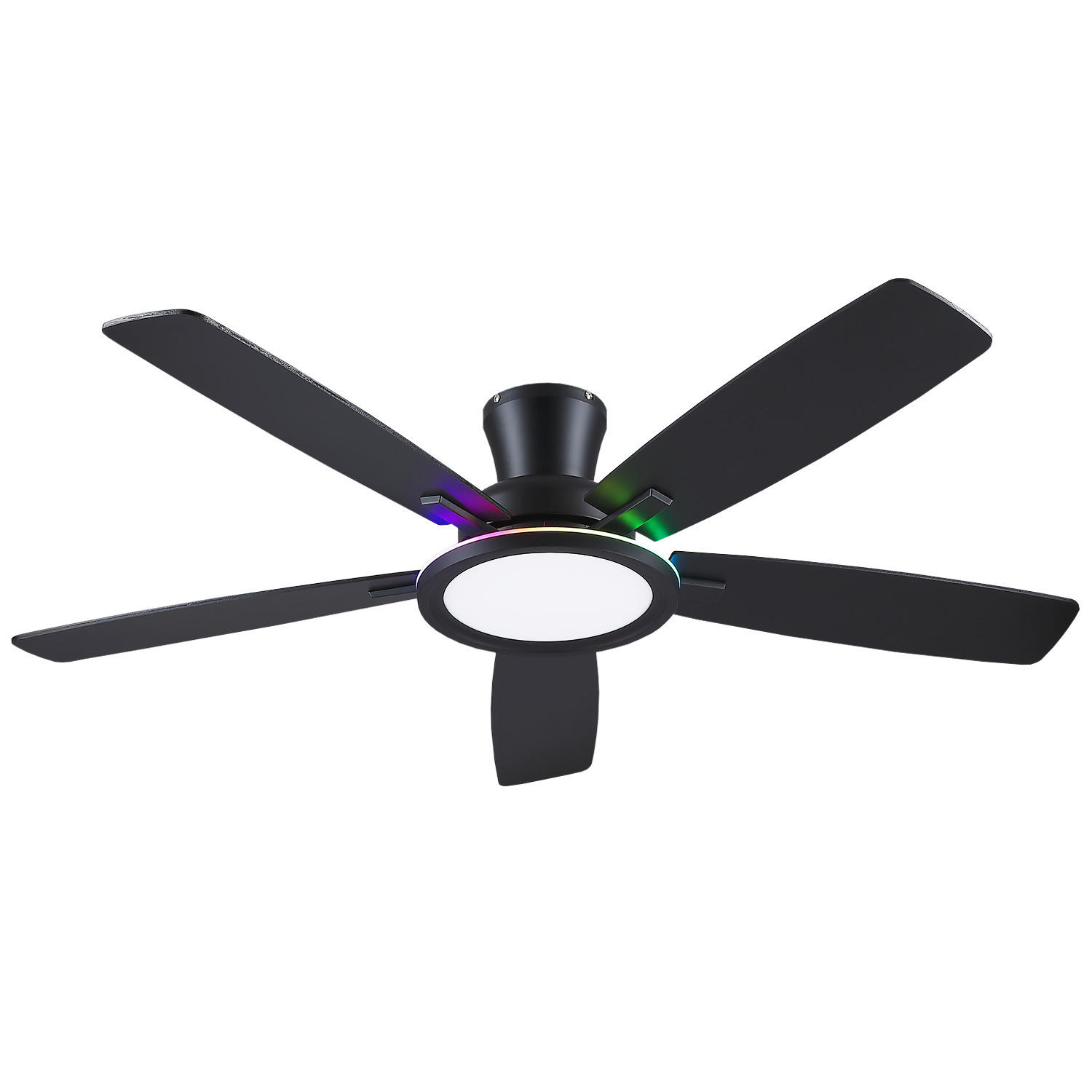 Surtime Deckenventilator Schwarz 132x22x132 cm