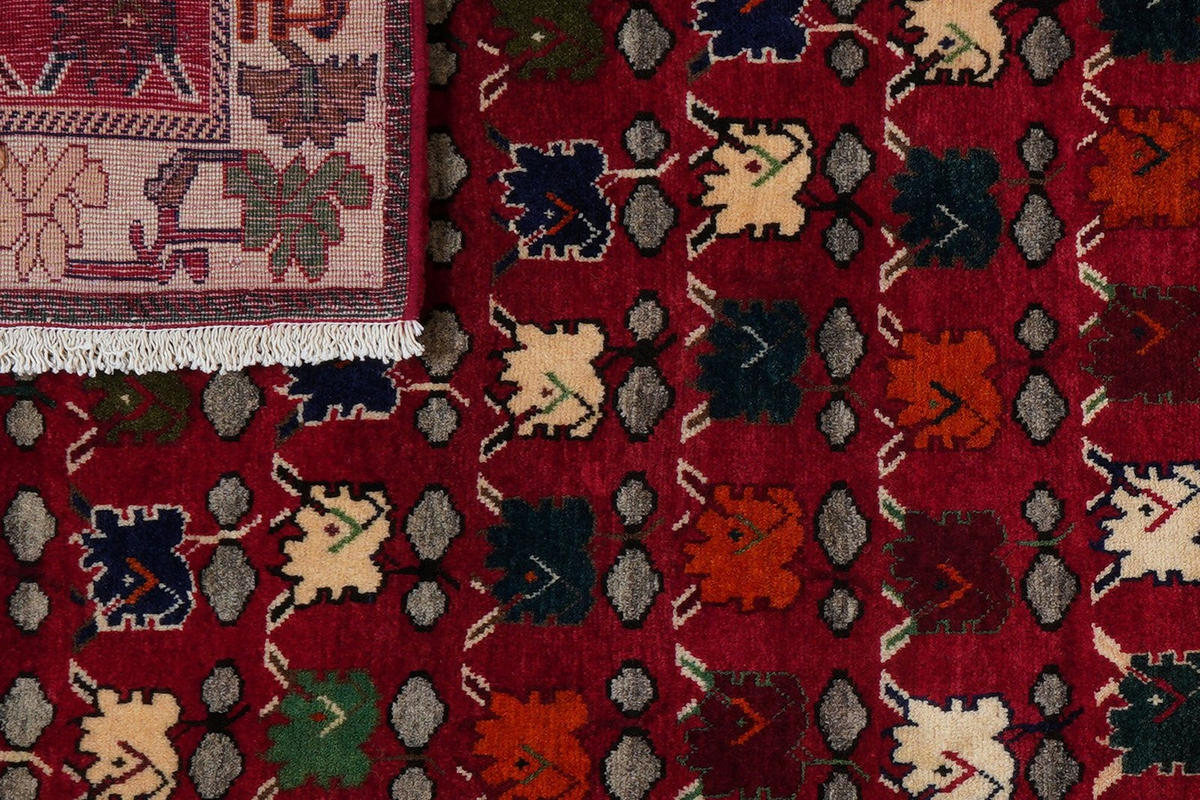 ORIENTTEPPICH handgeknüpft Gashgai Rot 198/106 cm Schurwolle - Rot, Textil (106/198cm) - Looma