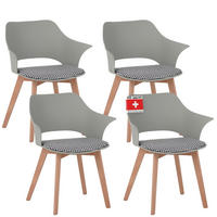 ESSZIMMERSTUHL AALBORG 4er-Set - Grün, Kunststoff (64/76/57cm) - Albatros
