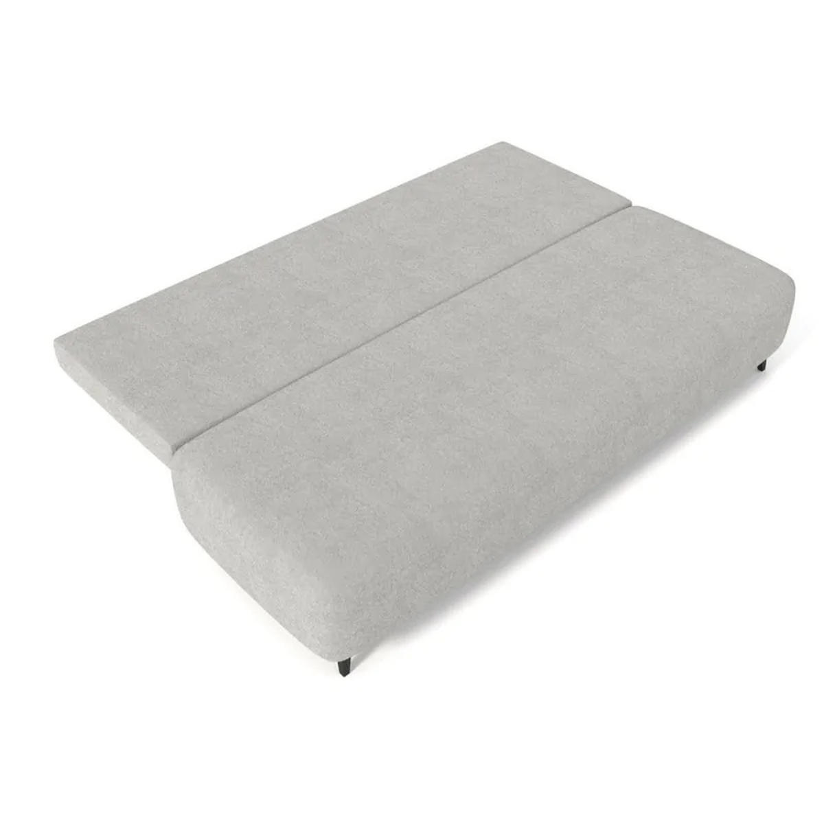 SCHLAFSOFA MIO, Sofa mit Schlaffunktion und Bettkasten, Farbe: Grau, Bouclé-Stoff - Grau, Textil (198/90/86cm) - Sepro Meble