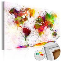 PINNWANDBILDER Bunt 90/60 cm - Multicolor, Naturmaterialien/Textil (90/60cm) - KUNSTLOFT