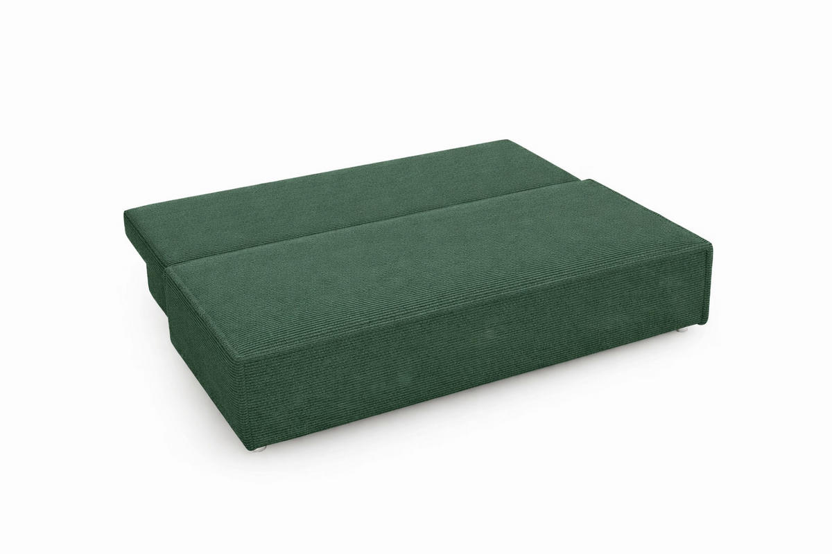 SCHLAFSOFA Mit Bettkasten DUO, Stoff Poso, Grün - Grün, Holz (198/89/90cm) - Kaiser Möbel