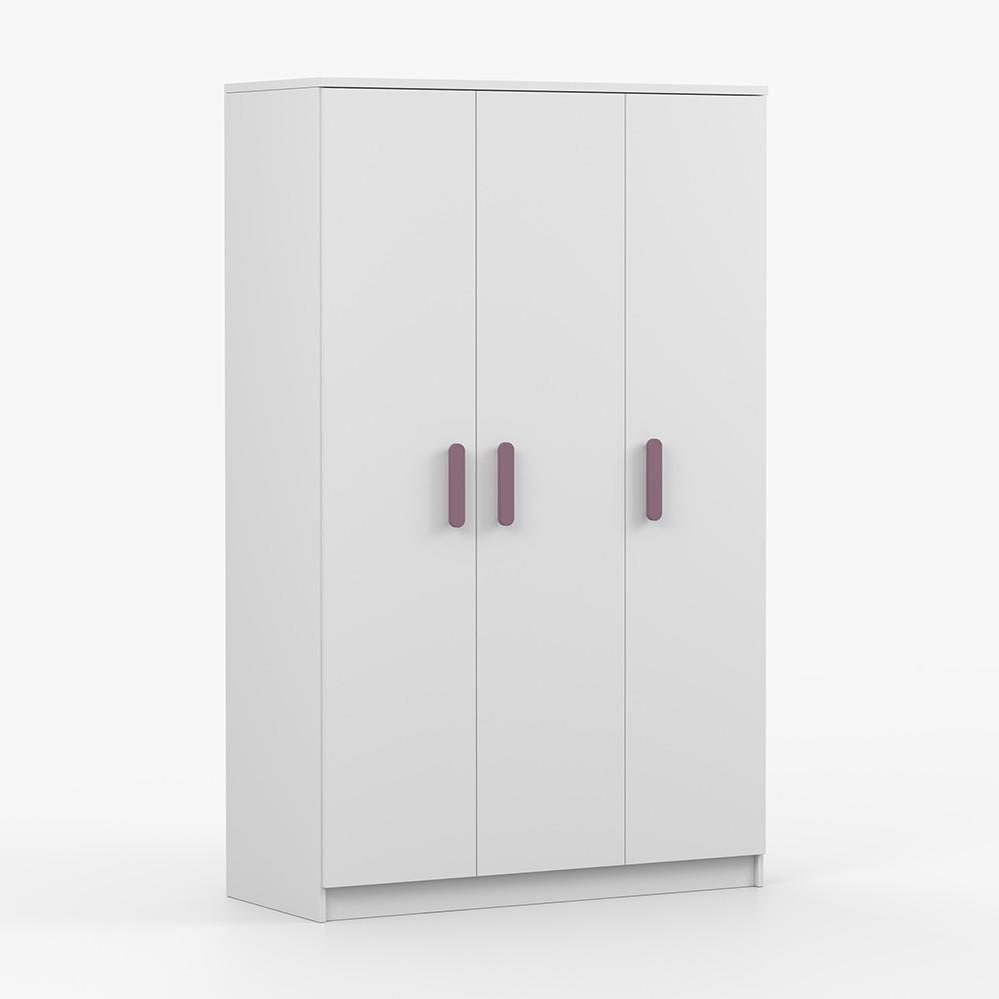 imoebel24 Kleiderschrank Weiß 120x194x50 cm