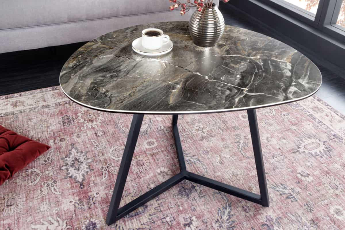 COUCHTISCH MARVELOUS Marmor rechteckig Taupe 70cm - Taupe/Braun, Glas/Keramik (55/70/45cm) - riess-ambiente