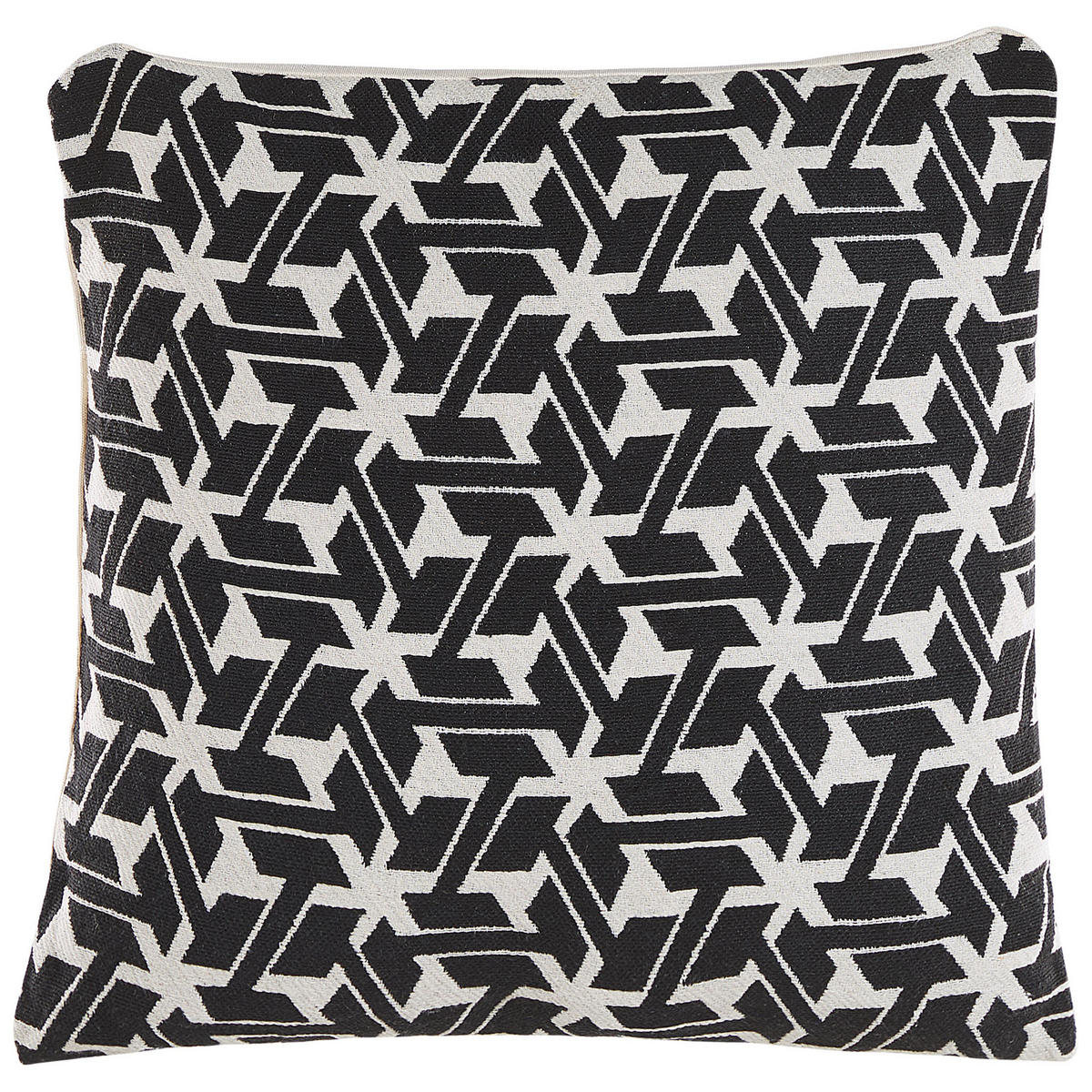 DEKOKISSEN 2er-Set Creme 45/45 cm Andirin - Creme, Naturmaterialien/Textil (45/45cm) - Beliani