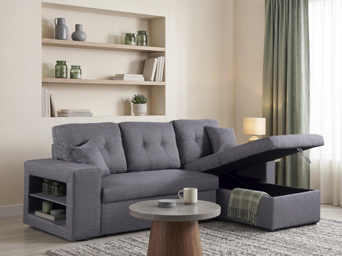 ECKSOFA axel Grau - Dunkelgrau, Textil (146/233cm) - Habitat Garten