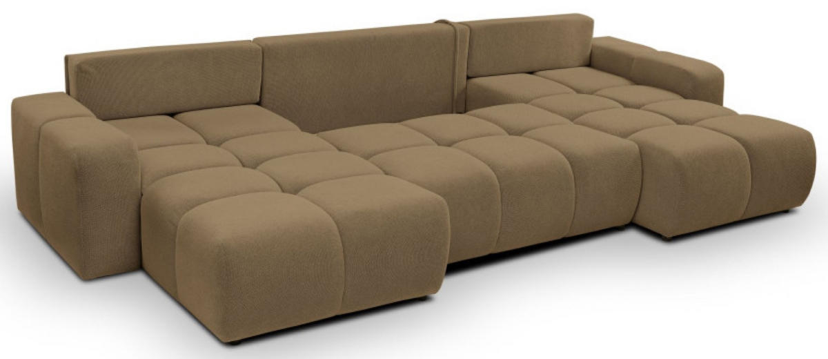 ECKSOFA Braun Curio 20 Mit Schlaffunktion - Braun, Textil (359/177cm) - Sepro Meble