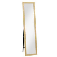 STANDSPIEGEL DE-17914 mit Wandmontage & Kippfunktion Hellbraun - Naturfarben, Holzwerkstoff (37/157/3.4cm) - ComfortXL