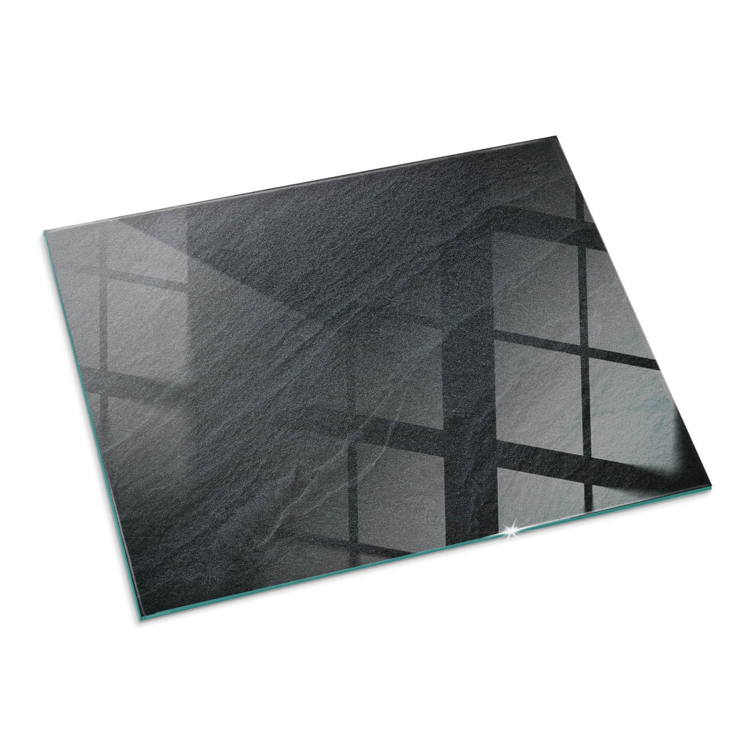 ArtPrintCave Glasplatte Schwarz 80x60x0.4 cm