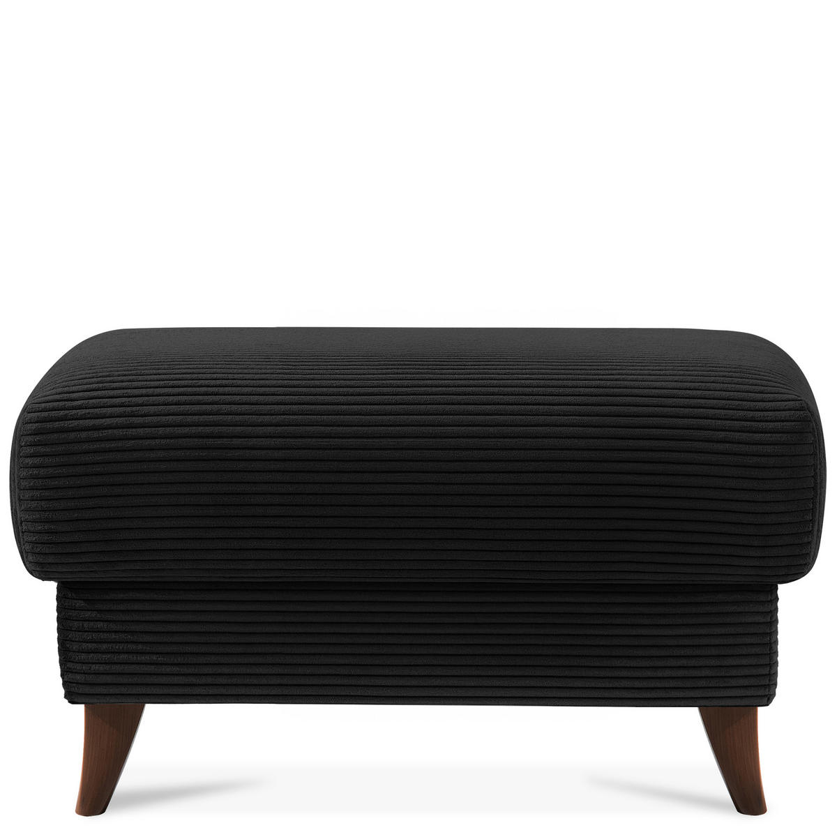 HOCKER GUSTAVO II, Schwarz - Schwarz/Braun, Holz/Holzwerkstoff (92/49/92cm) - KONSIMO®