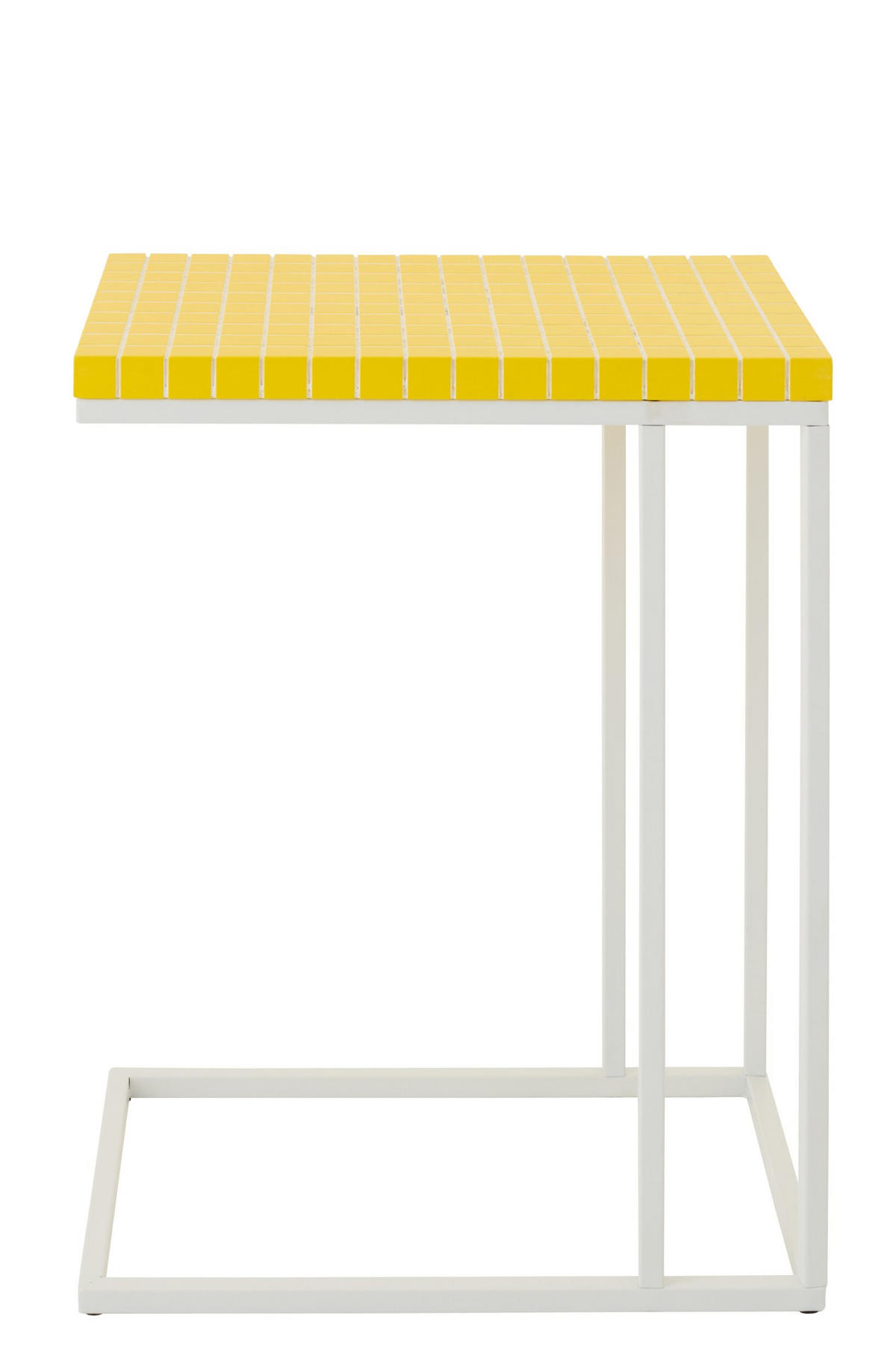 BEISTELLTISCH RECHTECKIG - Weiß, Metall (47.5/29.5/60.5cm) - J-Line