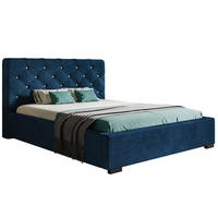 BETT Blau BEN 11 Gepolstert Mit Bettkasten 180x200 cm - Dunkelblau, Textil (180/200cm) - Sepro Meble