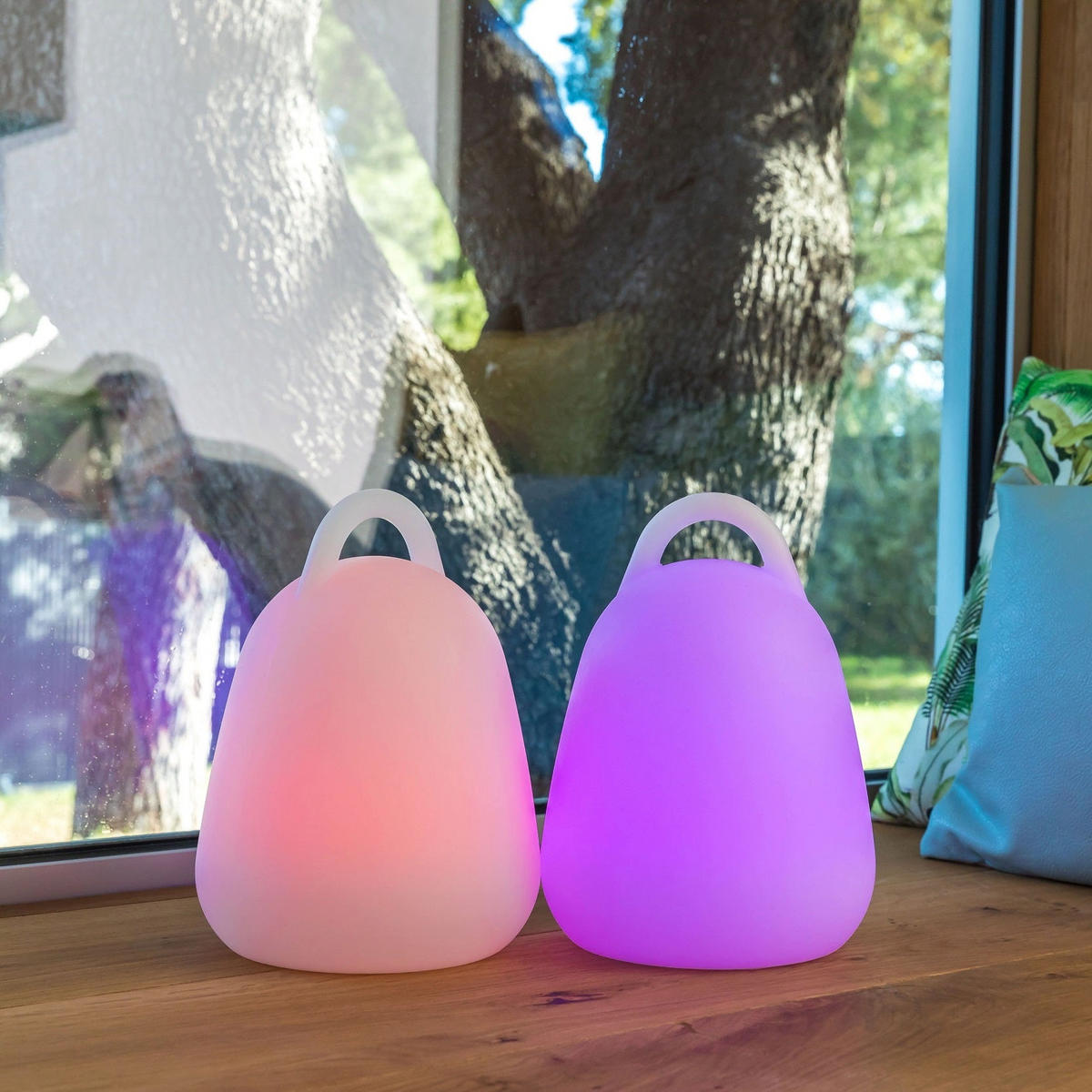LED-LEUCHTE LIBERTY weiß - Weiß, Kunststoff (18/18/24cm) - Lumisky