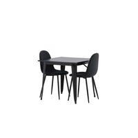 TISCHGRUPPE Schwarz - Schwarz, Holzwerkstoff (80/75/80cm) - ebuy24