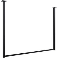 KLEIDERSTANGE 150x38x120 cm-edelstahl-Metall - Schwarz, Metall (7cm) - CLP