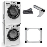 VERBINDUNGSRAHMEN für Waschmaschine/Trockner EDEO - Universal - Weiß, Metall (60/8/55cm) - DELUKE