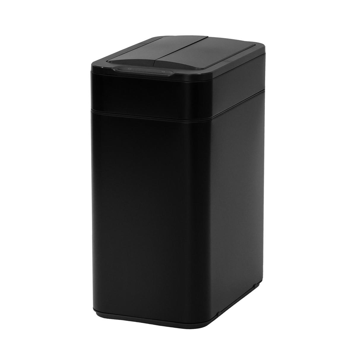 SENSORMÜLLEIMER SE50L Schwarz - Schwarz, Metall (27/54.5/40cm) - SVITA