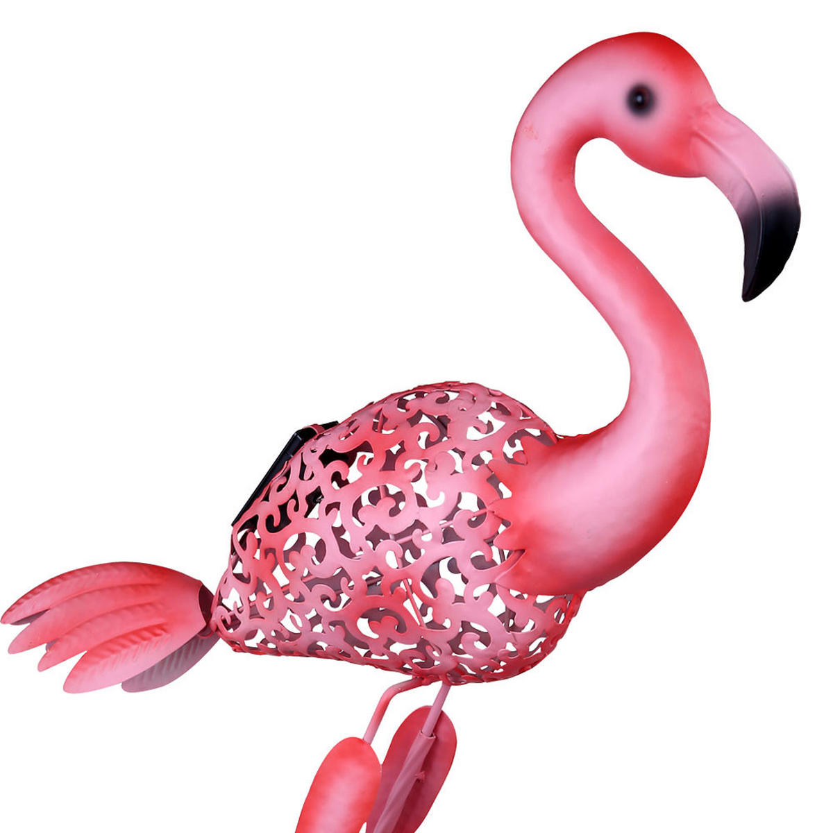 LED AUSSENLEUCHTE Flamingo Rosa - Rosa, Metall (34/16/74cm)