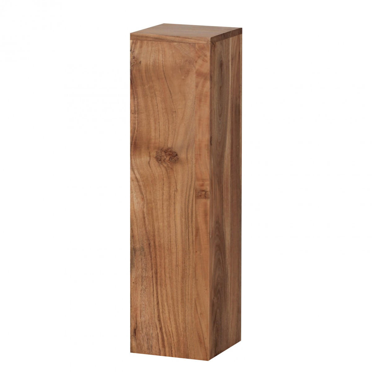 BEISTELLTISCH 3er Set Massivholz Ineinander Verstaubar Einzigartige Maserung, Beige 24x24x85 cm - Beige, Holz (24/24/85cm) - KADIMA DESIGN
