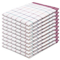 GESCHIRRTÜCHER, 10er-Set, 50x70 cm, 100% Baumwolle, farblich sortiert - Rot, Textil (50/70cm) - Zollner