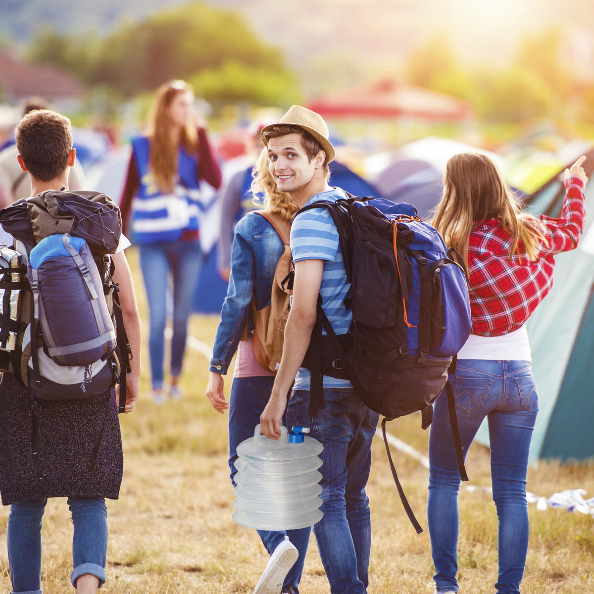 4XVODNÝ kanister - priehľadné, plast (20L) - Relaxdays
