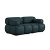 2-SITZER-SOFA Kunstleder Blau - Blau/Petrol, Leder/Kunststoff (190/70/96cm) - Makamii
