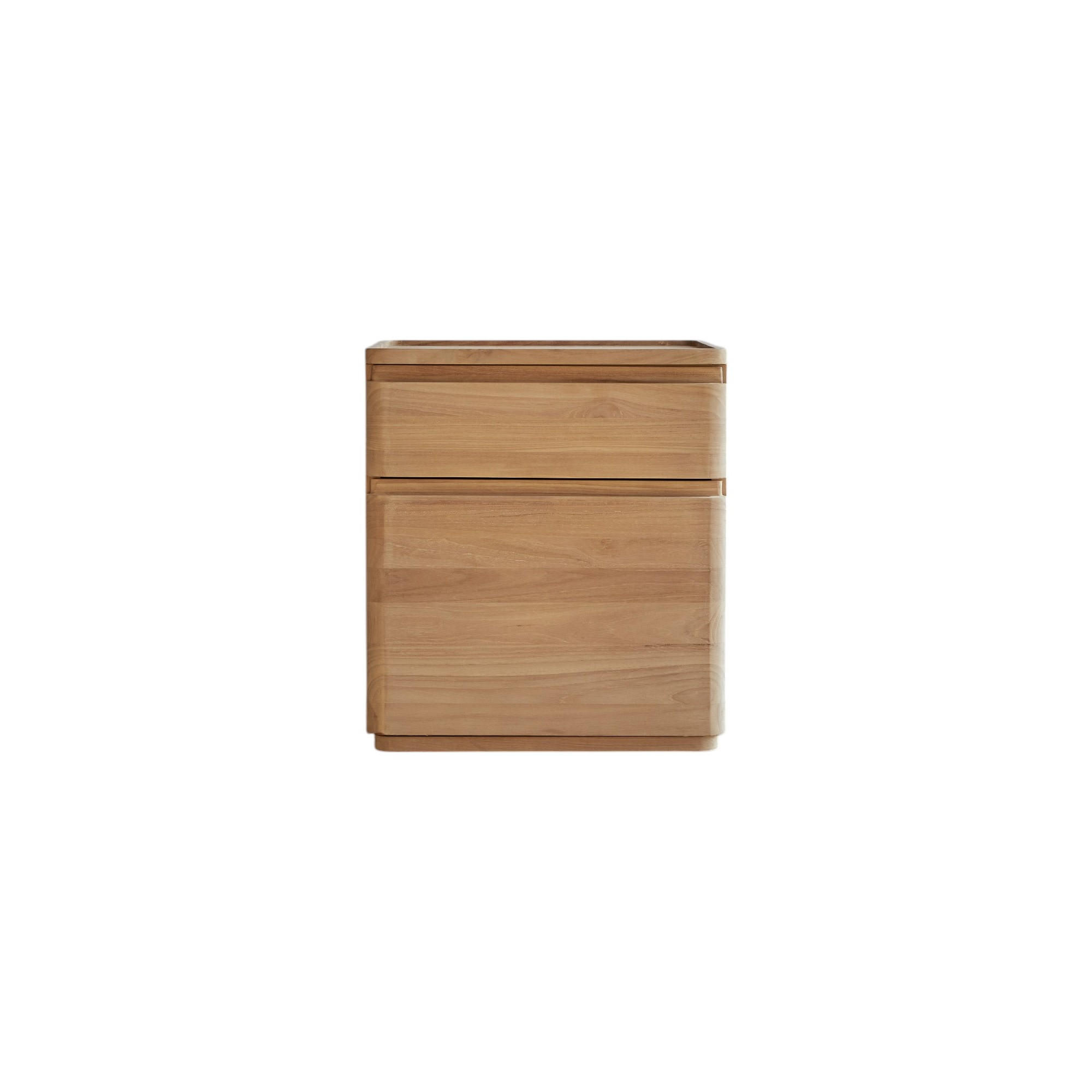 NACHTTISCH Nino Natur aus Teak - Naturfarben, Holz (45/50/45cm) - Tikamoon
