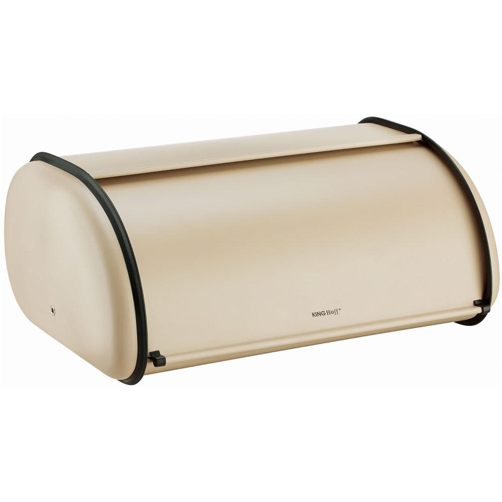 BROTKASTEN Beige 44/27/18.5 cm KH1866 - Beige, Metall (27/18.5/44cm) - Kinghoff 