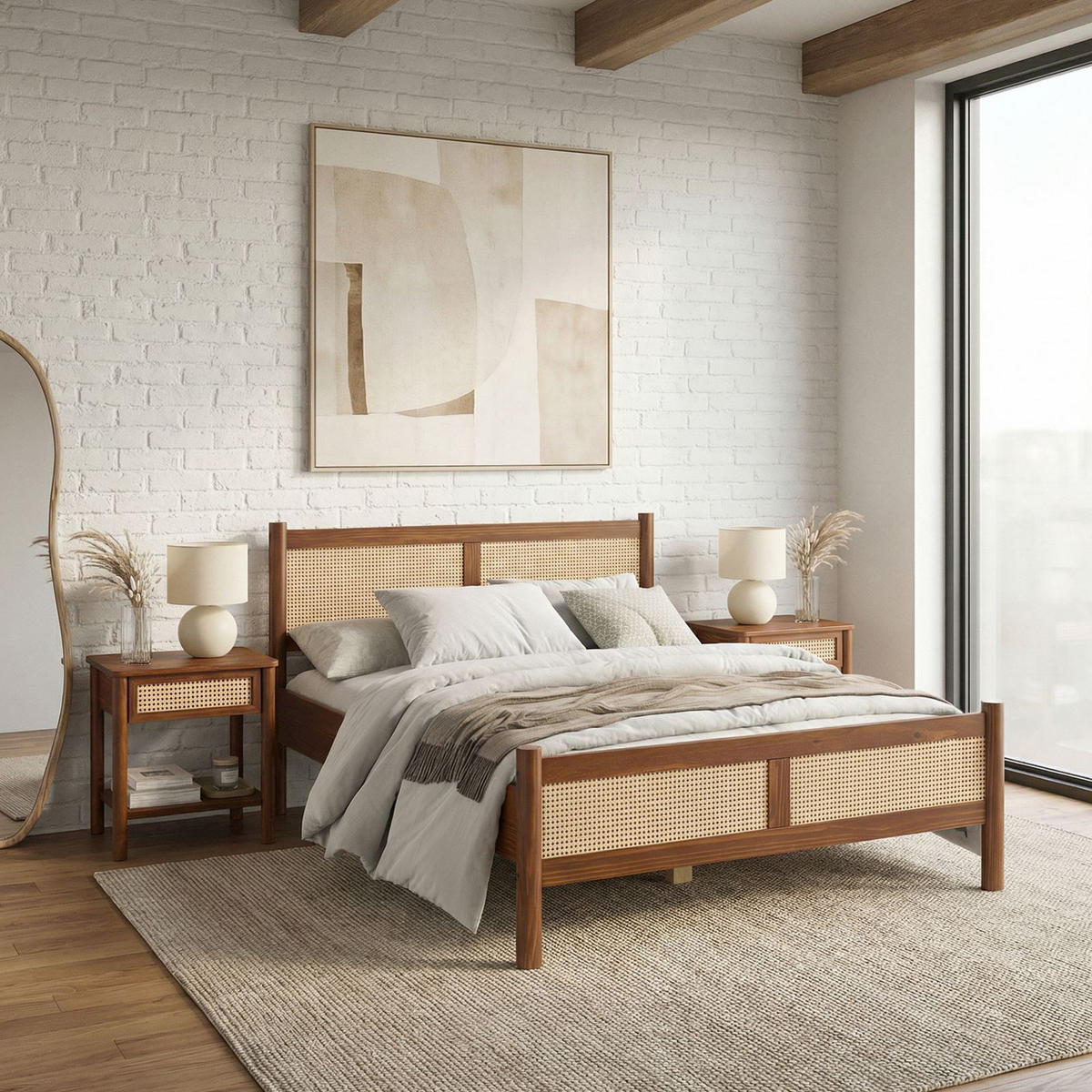 MASSIVHOLZBETT CEFIRA 140x190 cm Kastanie - Kastanienfarben, Holz (140/190cm) - IDIMEX