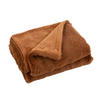 PLAID CUTIE - Textilwaren - Sienna Braun - 180/130/2 cm - Bernsteinfarben, Textil (130/180cm) - J-Line