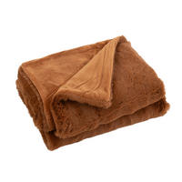 PLAID CUTIE - Textilwaren - Sienna Braun - 180/130/2 cm - Bernsteinfarben, Textil (130/180cm) - J-Line