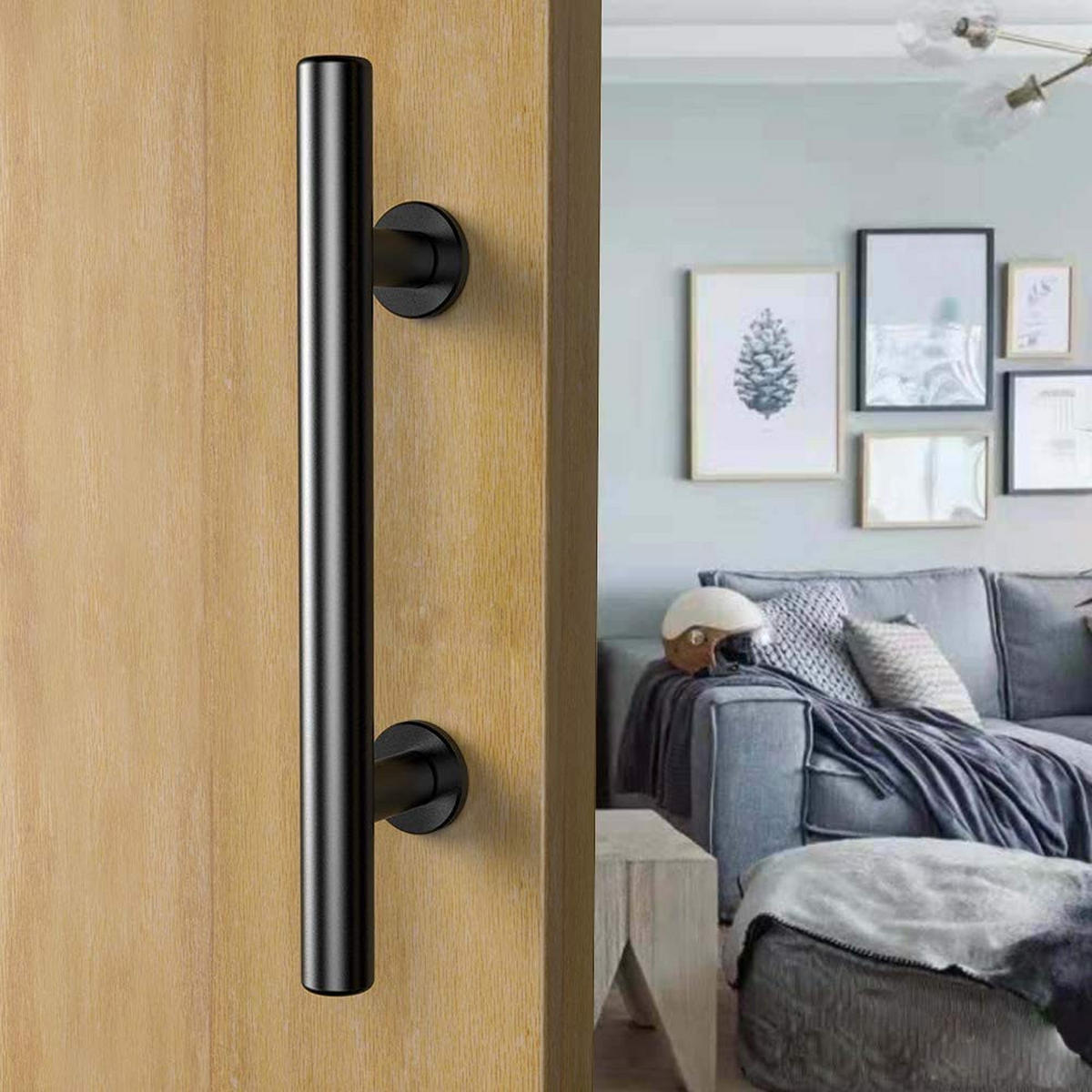 MÖBELGRIFF Schwarz 1er-Set 300 mm - Schwarz, Metall (0.4/3/3cm)