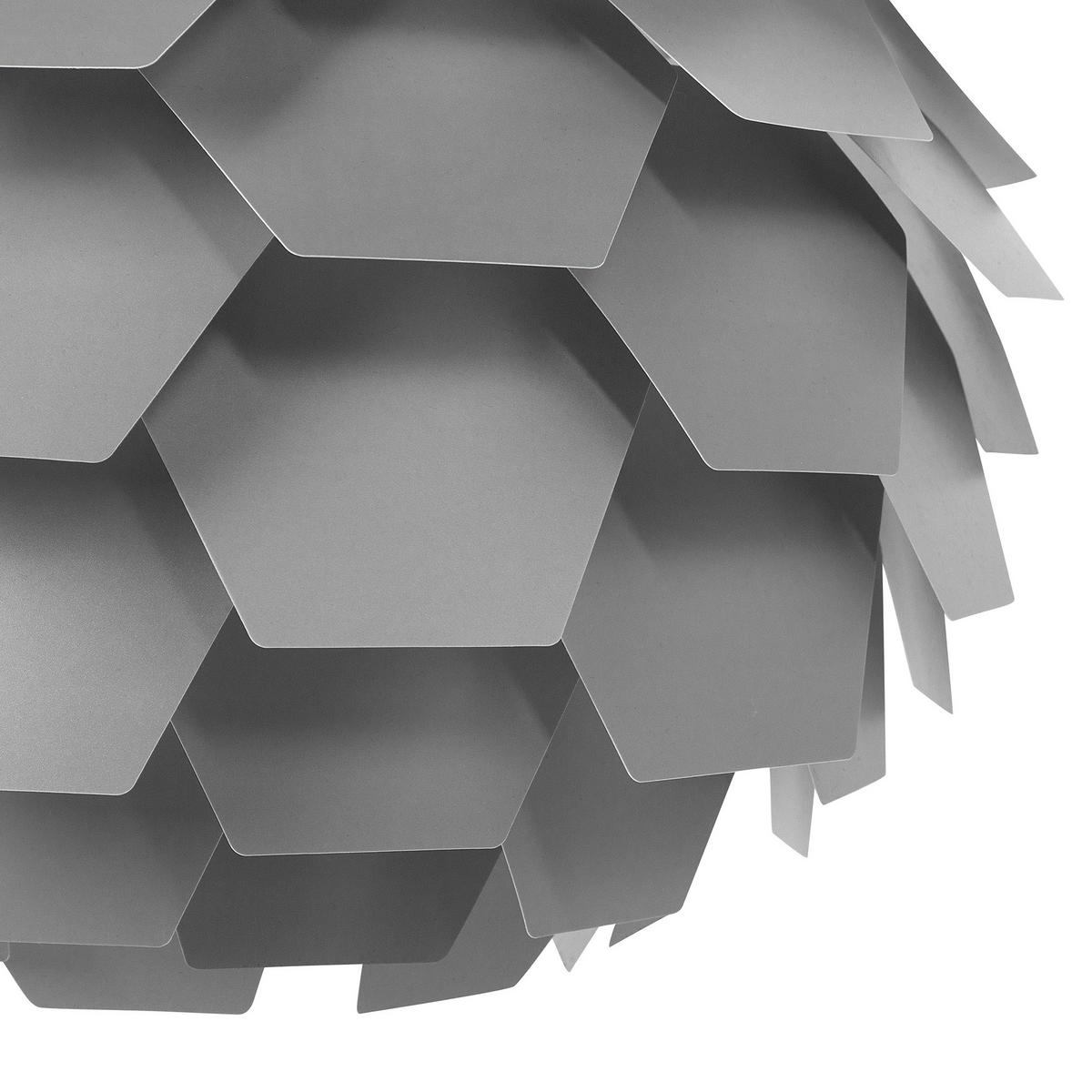 HÄNGELEUCHTE Segre 60/60/176 cm - Grau, Kunststoff (60/60/176cm) - Beliani