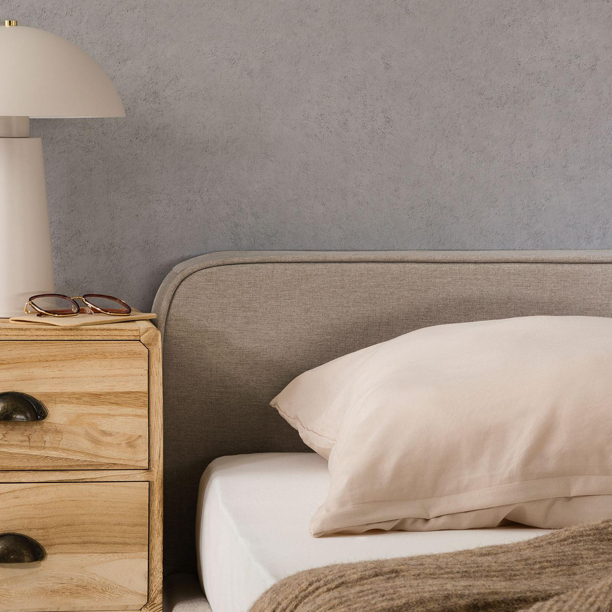 POLSTERBETT MARINI 140X200 CM - Greige, Textil (140/200cm) - IDIMEX