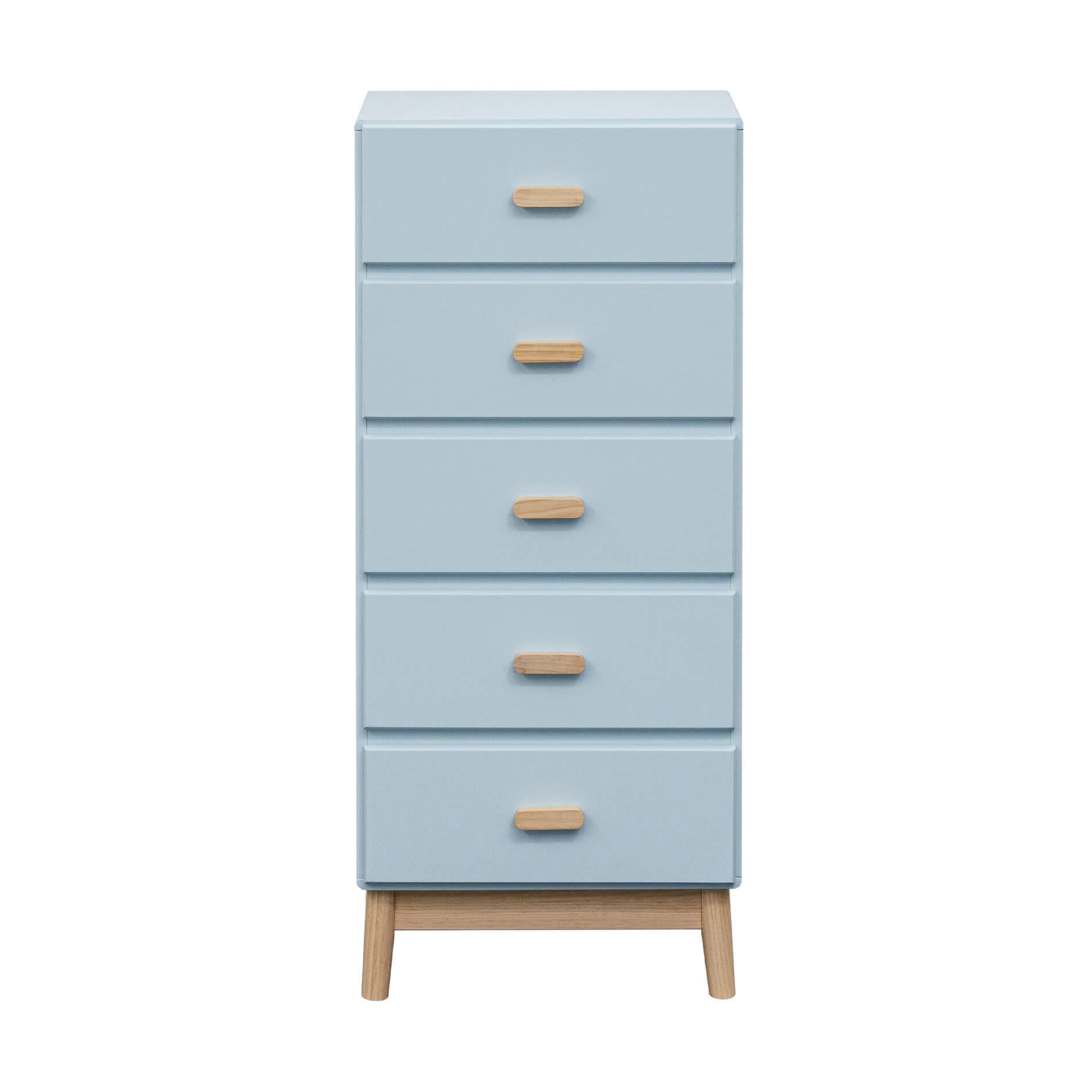 KINDERKOMMODE Hellblau 40/50/115 cm - Hellblau, Holzwerkstoff (50/115/40cm)