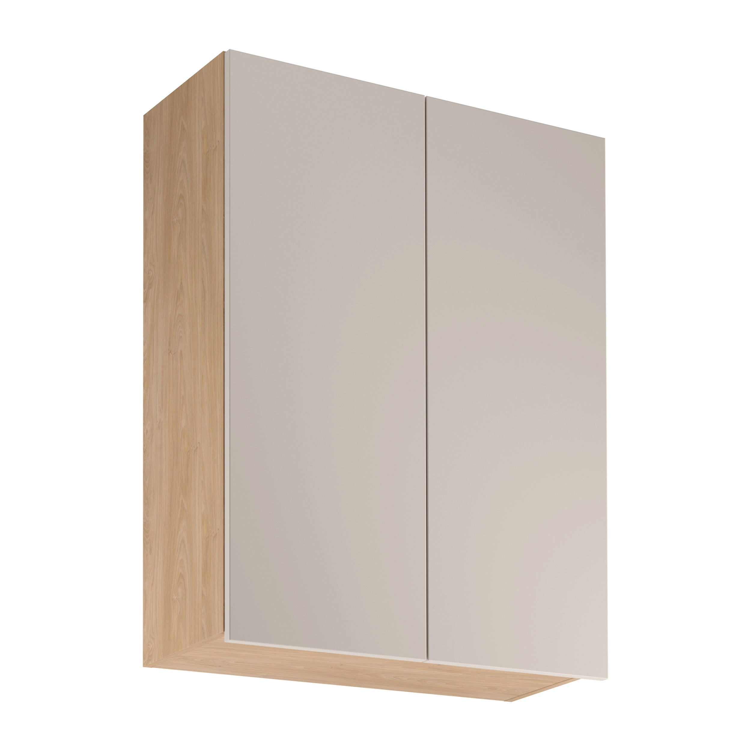 Royal24_Markt Hängeschrank Sonoma Eiche, Beige 80x100x32 cm