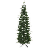 KÜNSTLICHER-WEIHNACHTSBAUM PE PVC Grün - Grün, Kunststoff (210cm) - HOMCOM