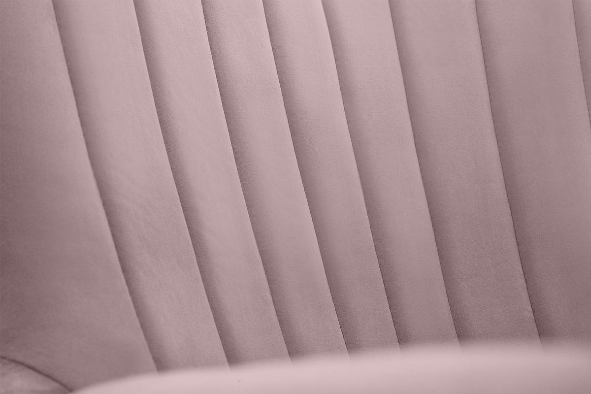 OHRENSESSEL GADI Velourstoff, Rosé - Pink/Schwarz, Holz/Textil (76/100/78cm) - KONSIMO®