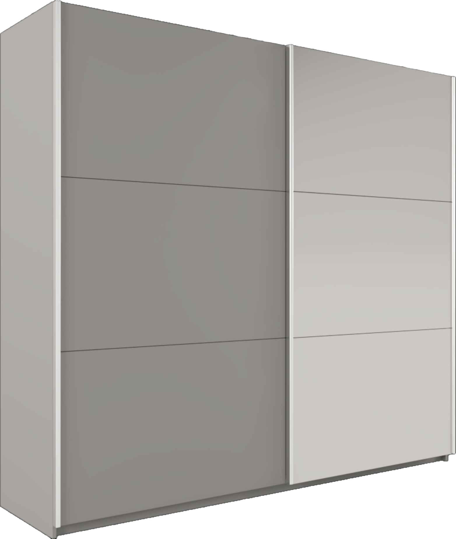 Masseno Schwebetürenschrank Grau 151x215x65 cm