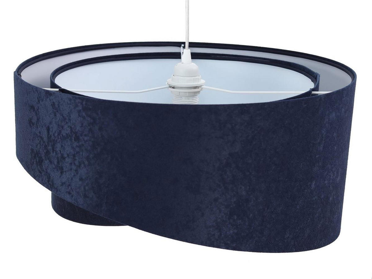 HÄNGELEUCHTE Blau 50/23 cm - Weiß, Kunststoff (50/1.3/23cm) - ONZENO
