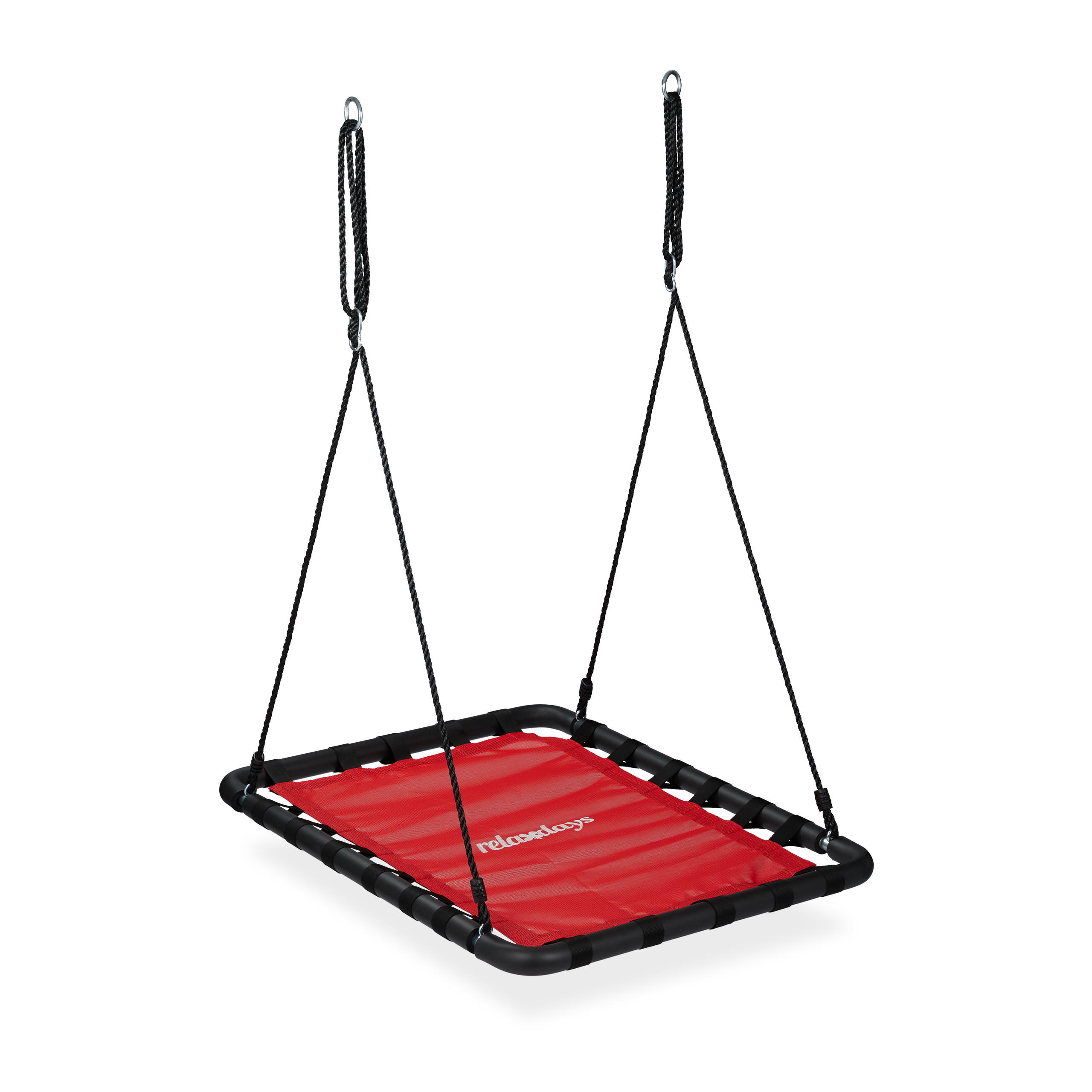 Relaxdays Nestschaukel Rot 77x159x103 cm