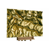 METALLBILD Gold 100/70 cm - Goldfarben, Metall (4.2/70cm) - KUNSTLOFT